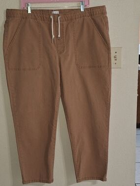 Ladies Casual Drawstring Rust Color Jeans Plus Sz20/XXL NWOT